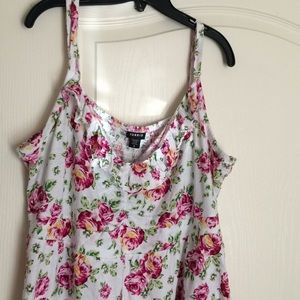 Cotton floral babydoll tank torrid size 5